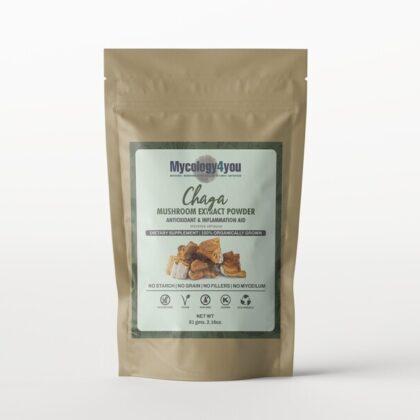 Organic Siberian Chaga mushroom extract powder.